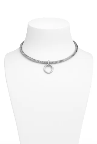 Bewegliches BDSM Halsband mit O-Ring Innen ? 150 mm / Gewicht: 165 g