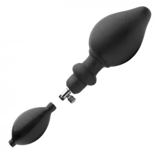 Analplug Expander aufblasbar mit Pumpe Schwarz 35 cm