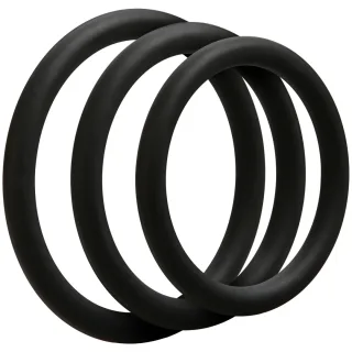 Penisring-Set dünn Schwarz Ø 5,1 cm