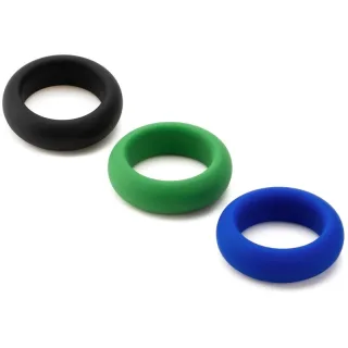 Penisring Je Joue Silicone Set mit drei Spannungsstufen Ø 2,8 cm