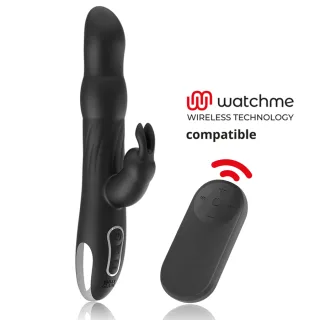 Rabbit-Vibrator Brilly Glam Moebius mit Rotation und Watchme-Fernbedienung 24 x 3,6 cm