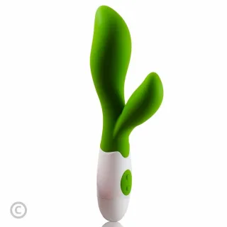 Rabbit-Vibrator Owen mit 30 Impulsen Grün 20 x 3,5 cm