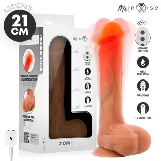 Realistischer Vibrator Bradley mit Wärmefunktion Natur 21 x 4,2 cm