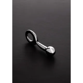 Prostata-Plug Silber 10,3 cm