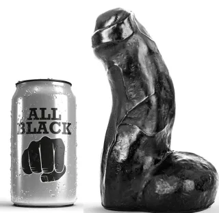 Dildo realistischer Shorty Schwarz 17 x 5 cm