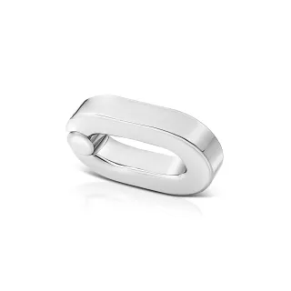 Ovales CBT Hodengewicht aus medizinischen Edelstahl in schlichtem Design, 30 mm