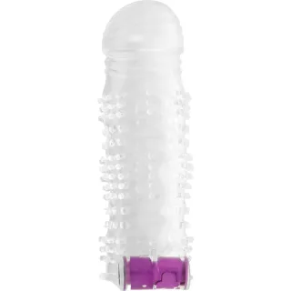 Penishülle Ohmama strukturiert Transparent 13 x 3,8 cm