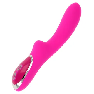 Rabbit-Vibrator Ohmama mit Magnetladung Pink 10 x 3,5 cm