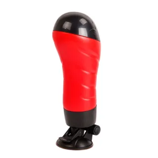 Masturbator Vagina mit Basis Rot 10 x 10 cm