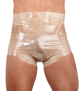 Late X - Latex Windelslip - transparent - 2XL