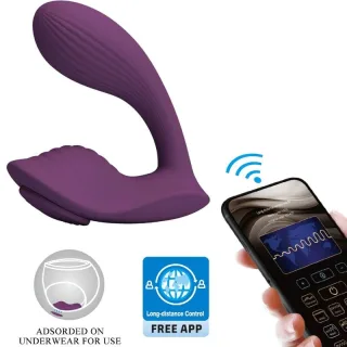 Paarvibrator Franz mit App-Steuerung und Magnetladung Lila