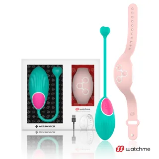 Vibro-Ei Watchme Türkis mit Uhr Rosa