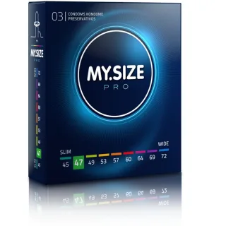 Kondome MY.SIZE Pro Größe 47 3 Stück