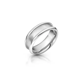 Ansprechender Cockring mit Design, aus Edelstahl, ? 55 mm