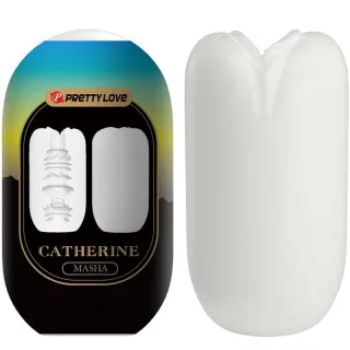 Masturbator Catherine Masha mit zwei Öffnungen Weiß