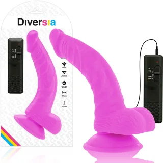 Realistischer Vibrator flexibel Lila 21,5 x Ø 4,5 cm