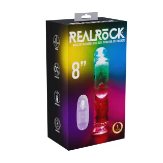 Realistischer Vibrator mit LED 20 cm