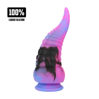 Dildo Deep Riser Silikon Violett/Blau 20 x Ø 8 cm