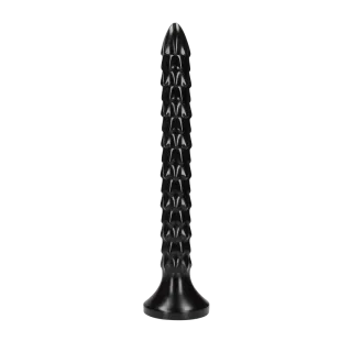 Dildo Anal Snake geschuppt Schwarz 30 x Ø 3,4 cm