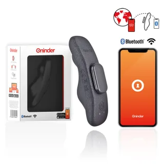 Auflegevibrator Oninder Manila als Panty-Vibrator Schwarz 9,6 x 2,6 cm