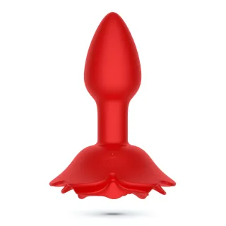 Analplug Giulietta rotierend mit Fernbedienung Rot
