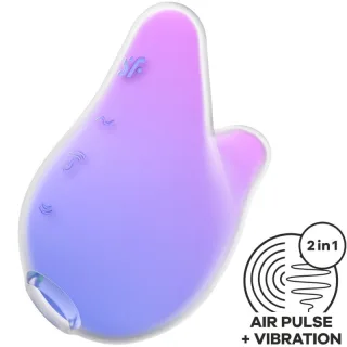 Vibrator Mermaid Vibes Air Pulse Violett und Rosa