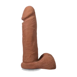 Dildo realistisch mit Hoden und Saugfuß Braun 19,1 x Ø 5,1 cm