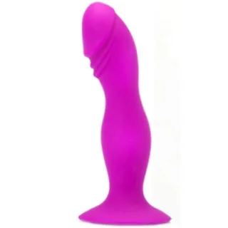 Analplug Booty Passion realistisch mit Saugfuß Fuchsia 16,5 x 3,5 cm
