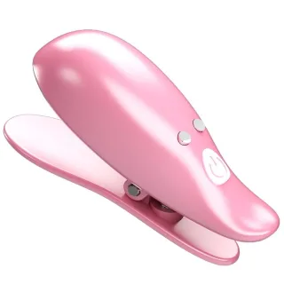 Nippelklemmen Leaf mit Vibration und 10 Modi Rosa