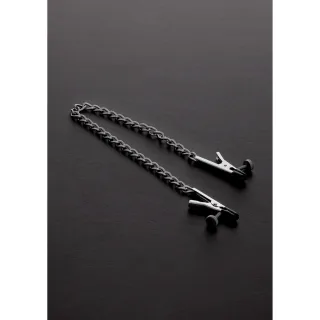 Nippelklemmen Alligator verstellbar Silber 41,3 cm