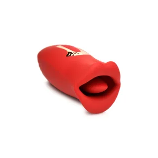 Auflegevibrator Kiss and Tell Silikon Rot 13 x Ø 5,4 cm