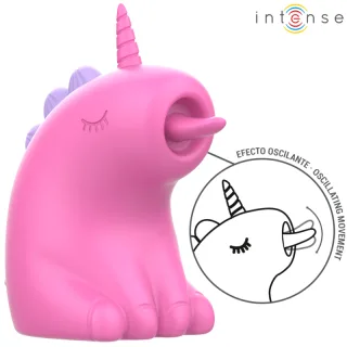 Auflegevibrator Intense Pinkie mit oszillierender Zunge Fuchsia