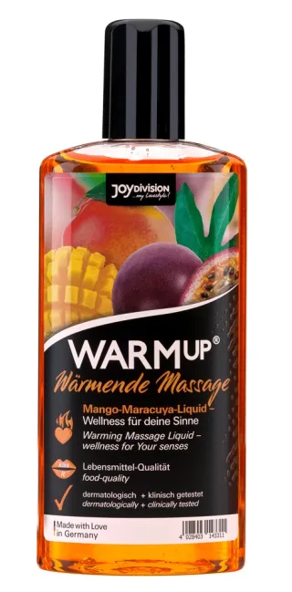 Joydivision WARMup Massageliquid mit Wärme-Effekt und Mango/Maracuja Aroma 150 m...