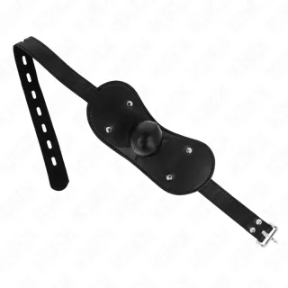 Fetisch-Toy KINK Knebel als Mundmaske mit Ball Schwarz