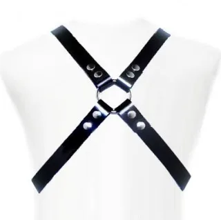 Harness Basic aus Leder Schwarz