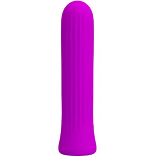 Vibrator Blanche Bullet mit Rillenprofil Pink 10 x 2 cm