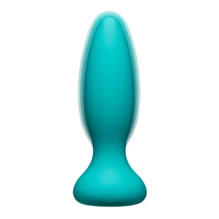 Analplug Kink Vibe aus Silikon mit Fernbedienung Grün 10,7 x Ø 3,6 cm