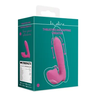 Vibrator mit Stoß- und Klopffunktion Rosa