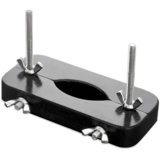 Hodenpresse aus Metall und Holz 10,4 x 13,8 cm