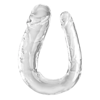 Doppeldildo King Cock Double Trouble Transparent 44 x 3 cm