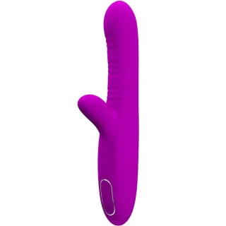 Rabbit-Vibrator Angelique mit Klitorisarm und Rillenschaft Lila