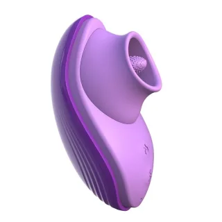 Auflegevibrator Her Silicone Fun Tongue Lila 13 cm