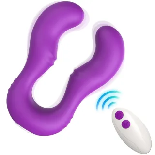 Paarvibrator Seraph doppelseitig mit Fernbedienung Lila 23,4 x 6,7 cm