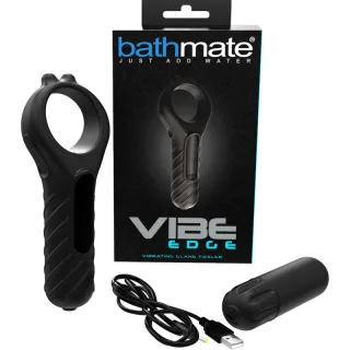 Penisring Bathmate Vibe Edge mit Bullet Schwarz
