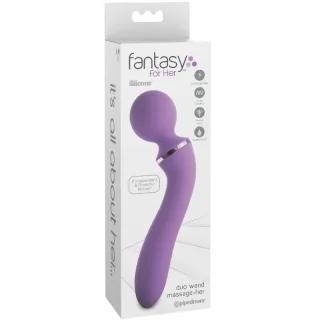 Massagestab Duo Wand für Sie Lila 19 cm