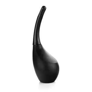 Analduschen-Kopf gewinkelt Schwarz 8,5 cm
