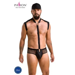 Dessous-Set John Passion Men Harness und Slip Schwarz L/XL