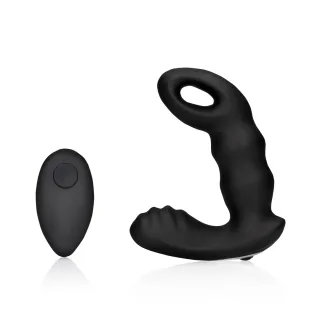 Prostata-Vibrator mit Perlen und Fernbedienung