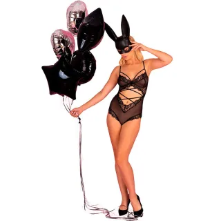 Body Kylssiam aus Spitze Schwarz L/XL
