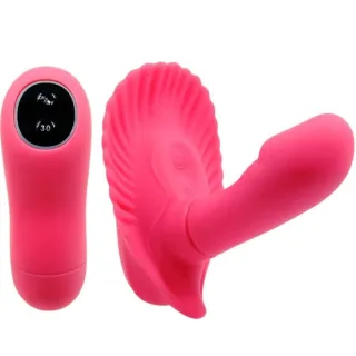 G-Punkt-Vibrator im Muscheldesign mit Fernbedienung und 30 Modi Rosa
